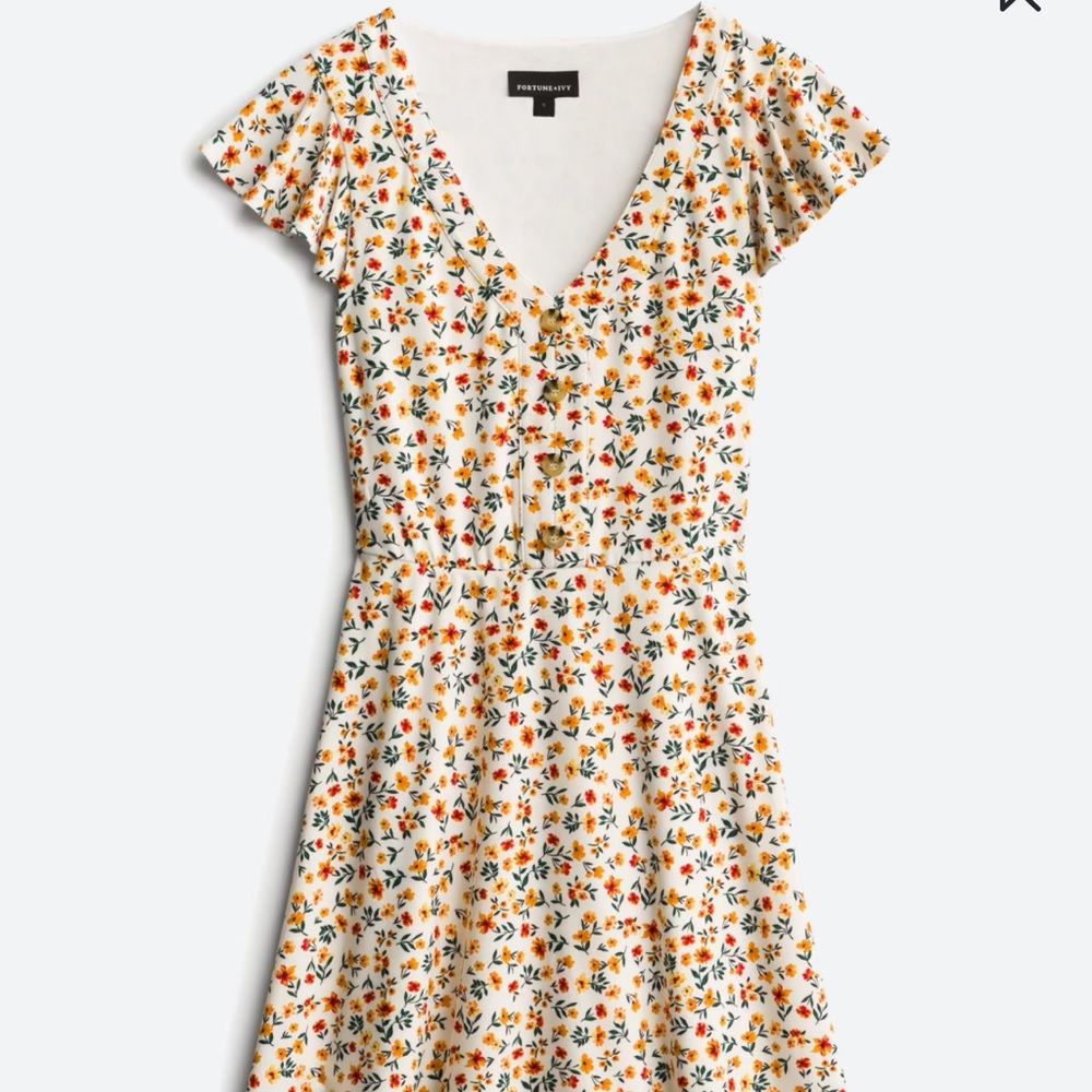 Jana Button Detail Knit Dress